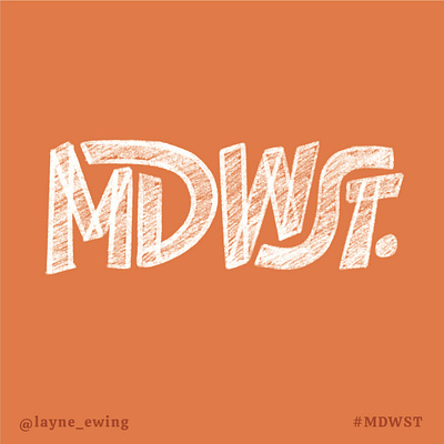 MDWST sketch design hand lettering lettering procreate