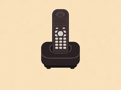 KX-TG1371 - Panasonic illustraion phone telephone