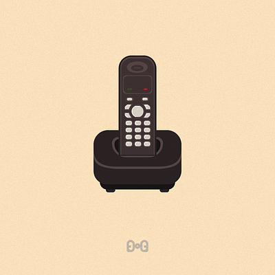 KX-TG1371 - Panasonic illustraion phone telephone