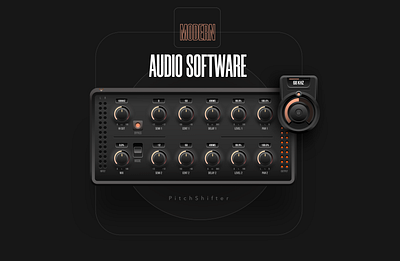 UI for the AUDIO Product - Pitch Shifter audio audio tool button digital design interaction design interface mockup ui ui design user experience user interface