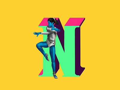 N - 36daysoftype 36daysoftype gymnastics gymnastics olympics gymnastics olympics illustration nadia women women world