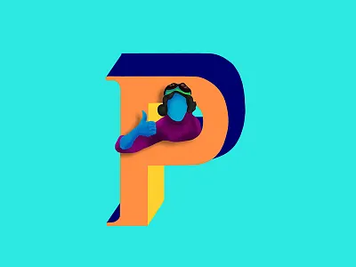 P - 36daysoftype 36daysoftype illustration india pilot