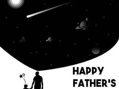 Fathers day art artwork design facebook fatherday illustration typography vector