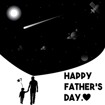 Fathers day art artwork design facebook fatherday illustration typography vector