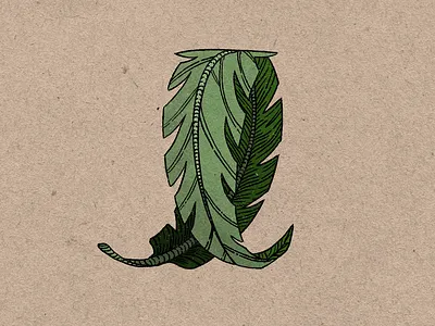 Turn a New Leaf botanical illustration leaf plant plants procreate texture