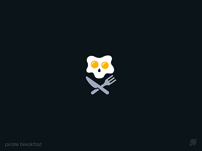 Pirate Breakfast blackorbitart branding breakfast cafe logo colorful creative graphic design illustration logo pirate vector graphics лого логотип