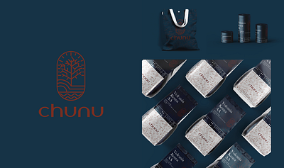 Chunu Coffee brand design logo design typography