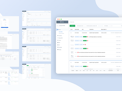 Admin panel for insurance agents admin panel design figma flat minimal ui ux web