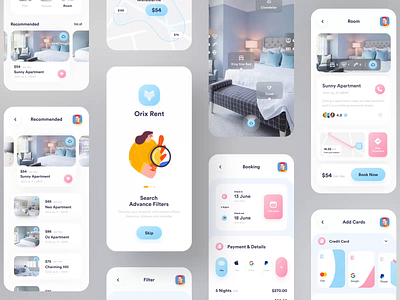 Orix Rent Apartment after effects animation apartment apartment design apartments for sale app design dribbble dribbble best shot ios app minimal mobile ui popular popular design rent rental rental app rentals spash wireframing