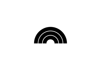 Black Rainbow logo black branding design graphic design logo logodesign logotype mark rainbows symbol design symbols