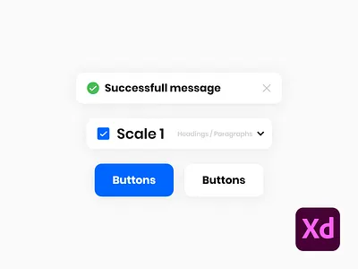 Adobe XD - Starter Kit adobexd buttons colors design system forms freebie freebie xd inputs line icons typography ui ui design ui kit ui kits uiux uiuxdesign xd xd design xd ui kit