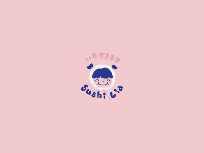 Sushi Lia brand cute design japanese japanese food kawaii kids logo logotype sushi sushi logo sushi roll