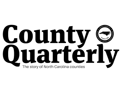 CountyQuarterly Masthead branding classic counties county editorial design government local government magazine north carolina publication serif