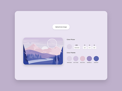 Daily UI 060 - Color Picker color palette color picker colors daily ui daily ui challenge dailyui dailyuichallenge design minimalistic ui ui design