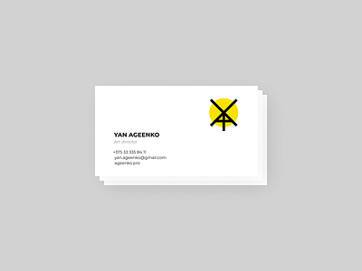 Personal logo & business cards design branding business card businesscard clean clean design design logo logotype minimal typography