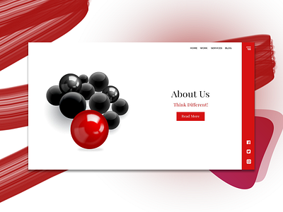 Minimal About Us Page branding creative dailyui design designer dribble shot dribbleartist gradient graphic design landing page minimal minimalism minimalist modern design molecules photoshop ui ui design webdesign website