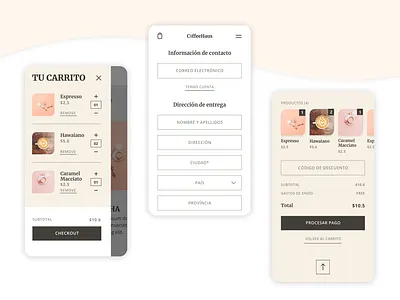 Cart & Checkout - Online coffeeshop