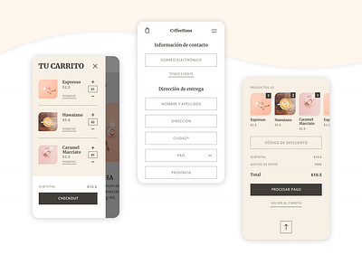 Cart & Checkout - Online coffeeshop