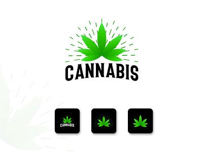 Cannabis Leaf Logo art branding cannabis cannabis leaf cannabis logo design green leaf healthcare hemp logo herbal leaf logo logo marijuana marijuana leaf marijuana logo medicine natural sativa vector weed