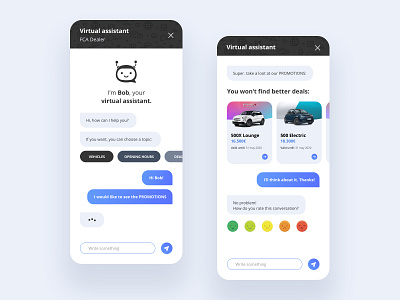 FCA Dealer Chatbot app art branding chat chat bot chatbot design flat interface ios minimal sketch typography ui ux uxui web website