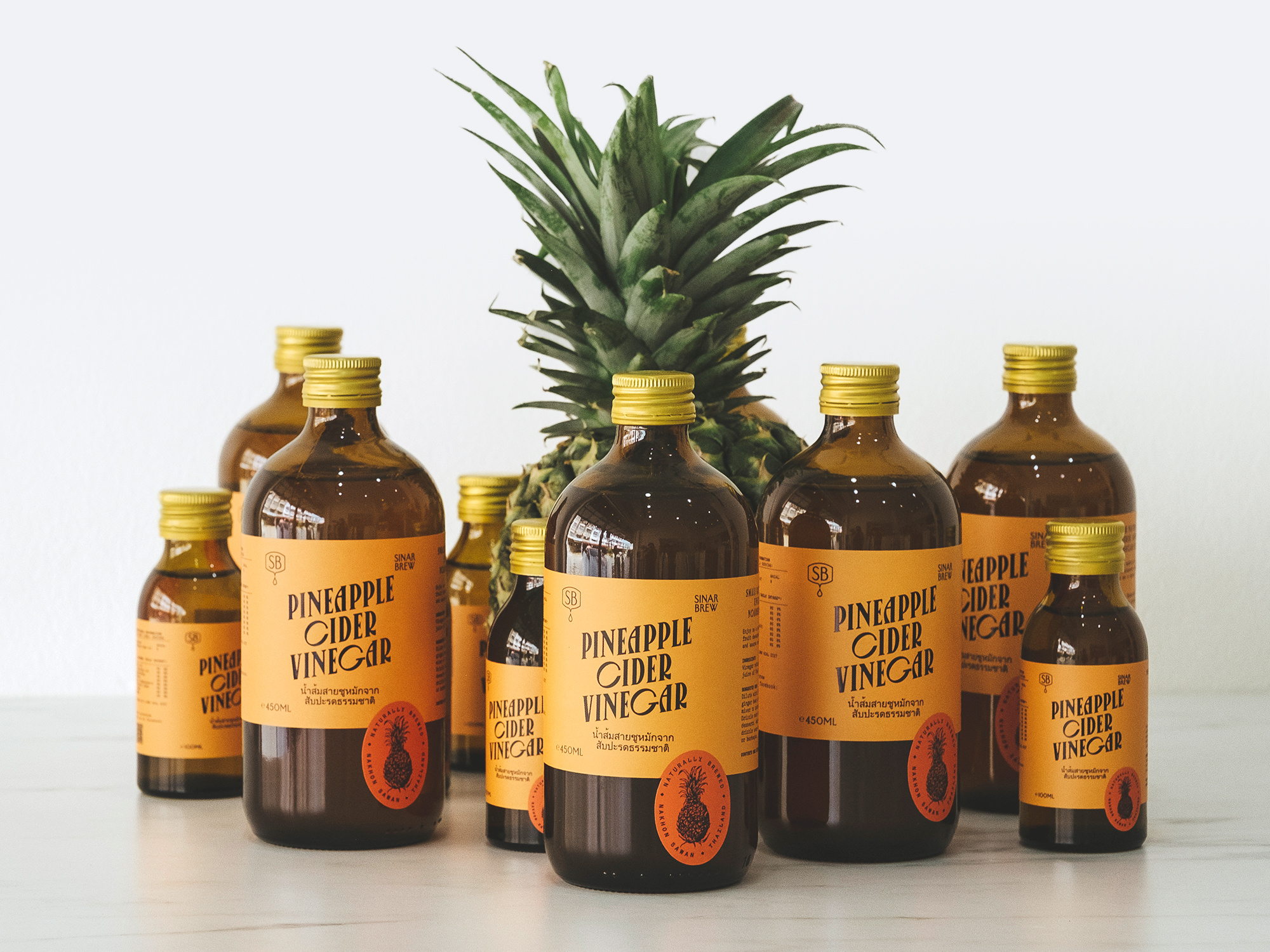 Example of Branding & packaging for Sinar Brew, a second-generation brewery