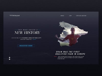 Titanium Visa - Lading page 2 design grapgic design typography ui ux