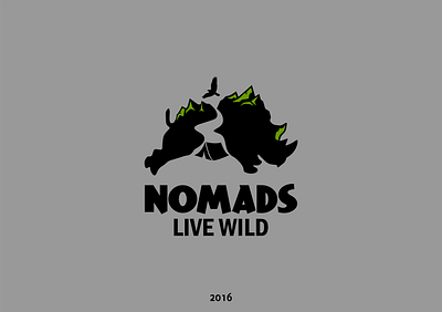 nomads branding design logo vector