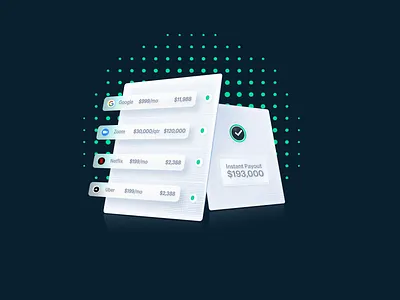 Landing page header and more branding design financial fintech illustration neumorphic ui ux vector