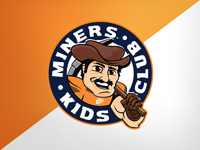 UTEP Kids Club athletics branding club college identity kids kids club logo miners university utep