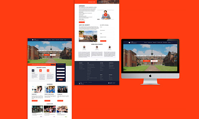 Web Landing page - Abc University accessibility adobe adobe xd aesthetic creative design elegance illustrator pantone rgb ui user interface web design weblanding website