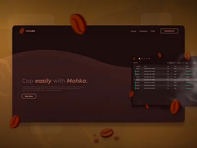 Mohka - Landing Page coffee design landing landing design landing page software ui ui ux uidesign uiux ux web web design webdesign website website design