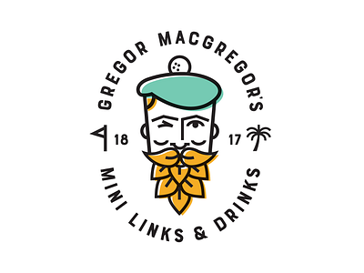 Gregor MacGregor's amelia island branding florida golf logo mini golf scottish