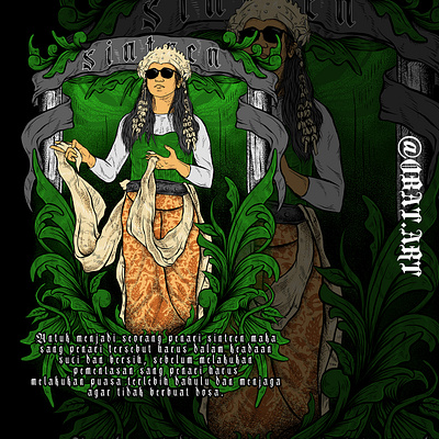 sintren - indonesian java culture artwork culture design digital art illustrations indonesia