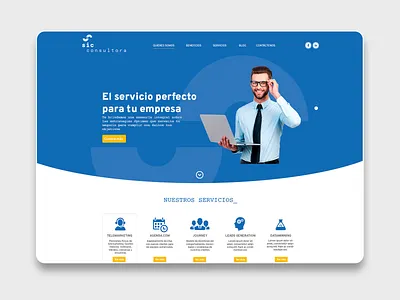 Web design - SIC Consultora adobe xd design photoshop ui web design