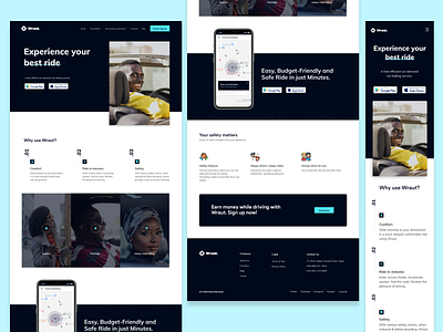 Wraut App app branding car ride carpool color company design modern transport travel ui ux uxui website