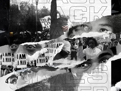 Past & Present / BLM angela davis black blm civil rights design digital art equality graphic design james baldwin malcolm x muhammad ali photoshop protest typography