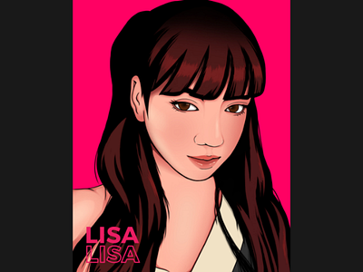 Fan art : Lisa blackpink blackpink design graphic design illustration illustration art lisa blackpink sketch vector