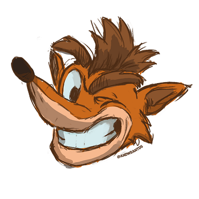 Crash Bandicoot adesivos crash crash bandicoot illustration