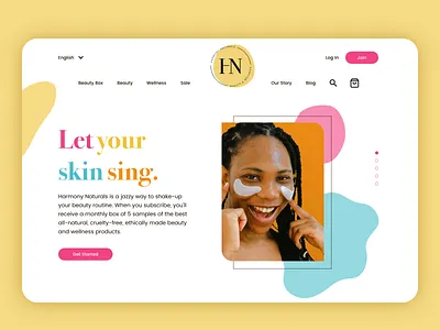 DailyUI✨003✨ beauty daily ui dailyui dailyui 003 design ecommerce landing page landing page concept product design skincare subscription ui web web design