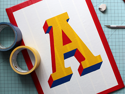 Ducktype - A ducktape ducktype lettering type design