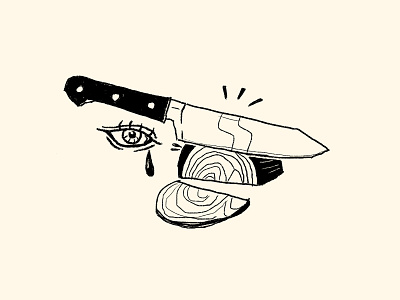 onion black and white eye ink inktober knife onion tattoo tear