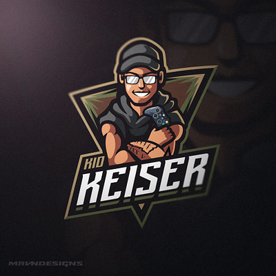 Kid Keiser Mascot Logo art branding cool design esports gaming logo illustration illustrator logo mascot portrait sports twitch logo vector xbox