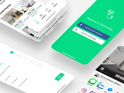 UI design Lily Hotel booking application app design application ui uidesign uiux
