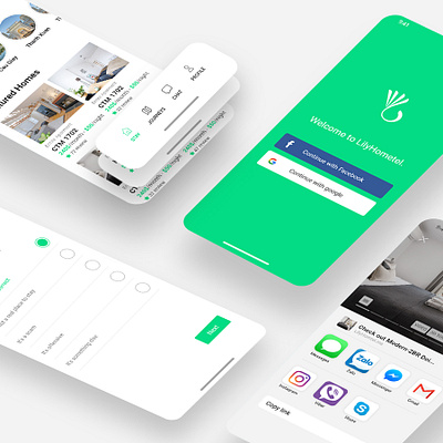 UI design Lily Hotel booking application app design application ui uidesign uiux