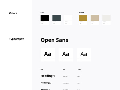 Style Guide brand brand design branding color palette colors colorscheme colorswatch design headings open sans style style guide style sheet styleguide type scale typeface typography ui web website