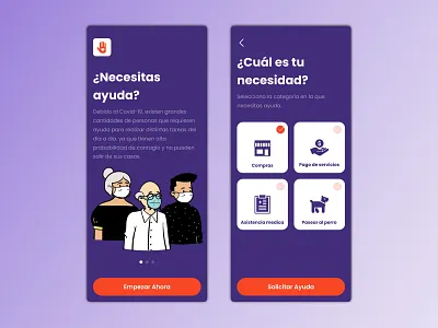 Covid-app ayuda compras covid covid 19 delivery pandemia