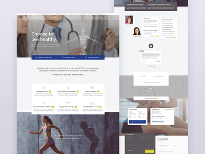 Choice Restorative Medicine - Website Redesign branding business health hero homepage interaction design medical professional services ui ux visual design website website design wellbeing wellness