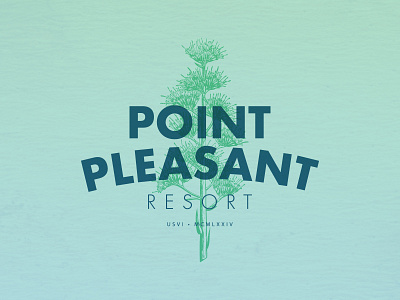 Point Pleasant Resort (reject) branding hotel hotels illustration logo logotype