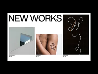 NewWorks art direction branding clean design modern typogaphy ui ux web web design website
