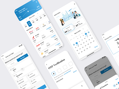 Flight Booking clean ui travel agency